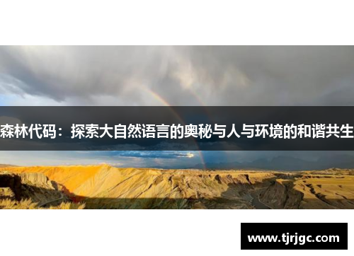 森林代码：探索大自然语言的奥秘与人与环境的和谐共生